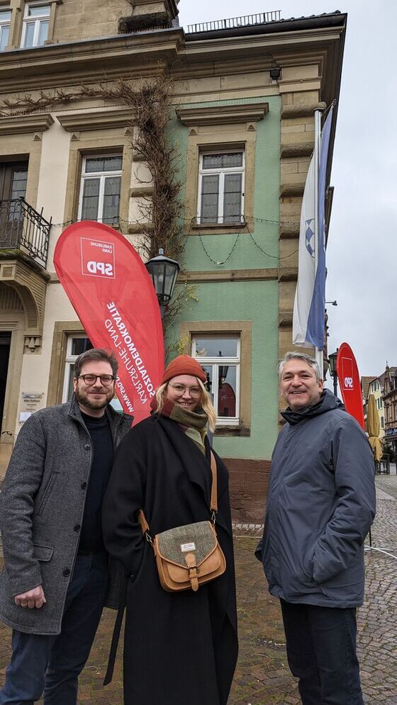 Sven & Corinna Deckenhoff und Michael Nowotny waren in Bretten beim Neujahrsempfang der SPD Karlsruhe-Land